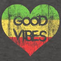 Good Vibes One Love One Heart Rastafari Gift Vector Backpack