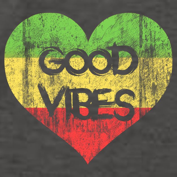 Good Vibes One Love One Heart Rastafari Gift Vector Backpack