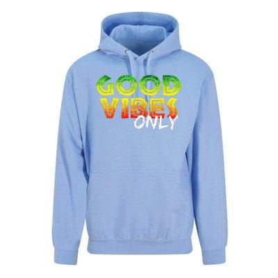 Good Vibes Only Rasta Reggae Jamaica Summer One Love Unisex Surf Hoodie