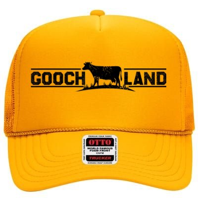 Goochland Virginia Pocket Design Funny Goochland Cow Cool High Crown Mesh Back Trucker Hat