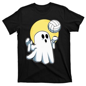 Ghost Volleyball Player Lazy Halloween Costume Cute Sport T-Shirt