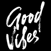 Good Vibes Positive Quote USA-Made Doggie Bandana