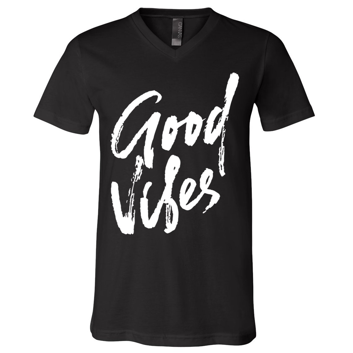Good Vibes Positive Quote V-Neck T-Shirt