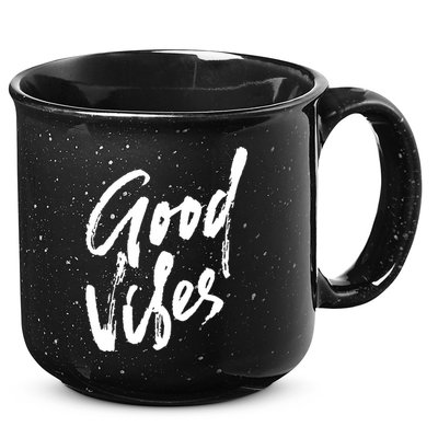 Good Vibes Positive Quote 15oz Campfire Ceramic Mug