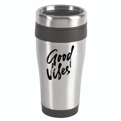 Good Vibes Positive Quote 16oz Travel Tumbler