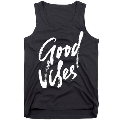 Good Vibes Positive Quote Tank Top