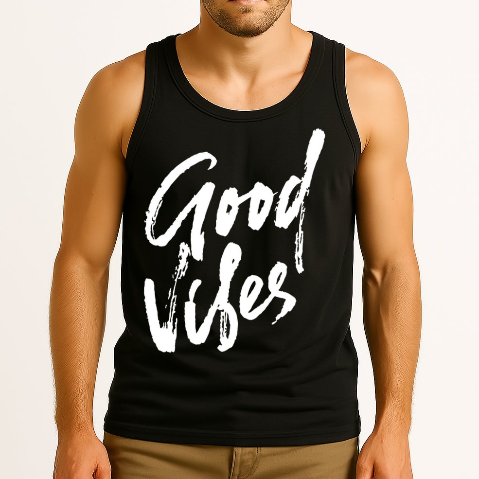 Good Vibes Positive Quote Tank Top