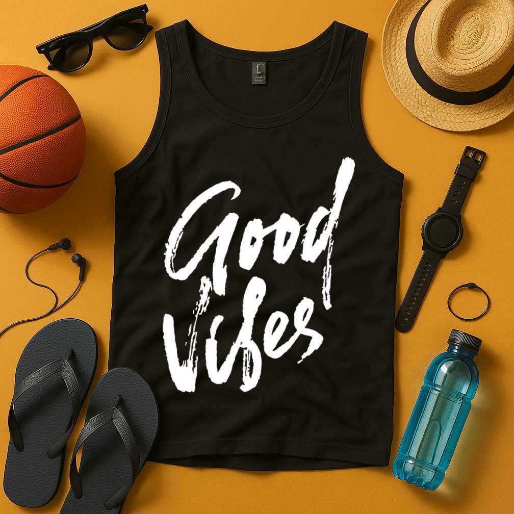 Good Vibes Positive Quote Tank Top