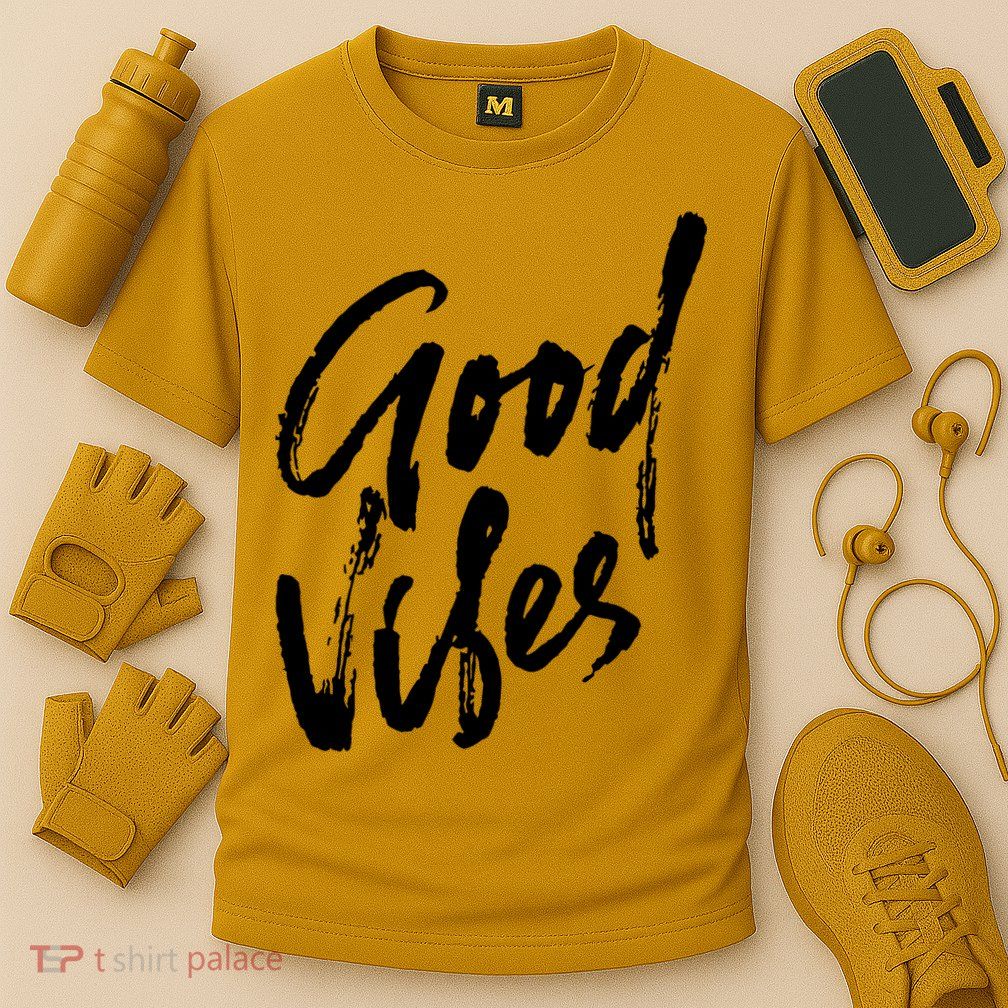 Good Vibes Positive Quote Performance Shirt