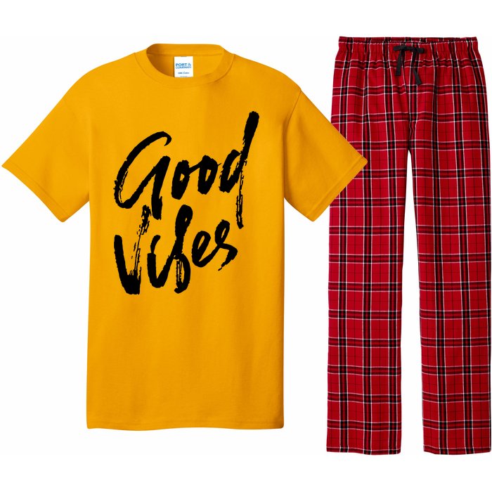 Good Vibes Positive Quote Pajama Set