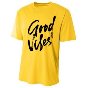 Good Vibes Positive Quote Performance Sprint T-Shirt