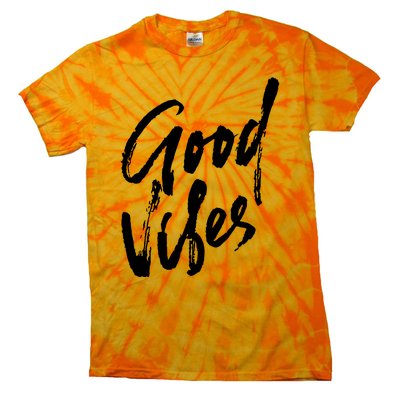 Good Vibes Positive Quote Tie-Dye T-Shirt