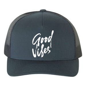 Good Vibes Positive Quote Yupoong Adult 5-Panel Trucker Hat