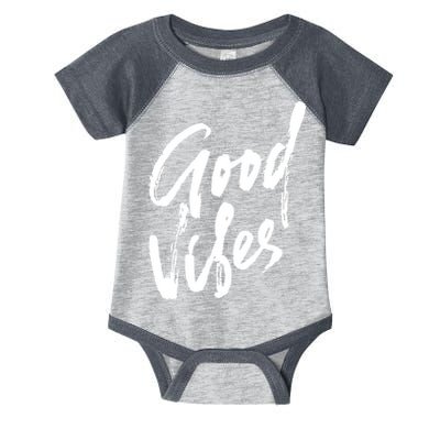 Good Vibes Positive Quote Infant Baby Jersey Bodysuit