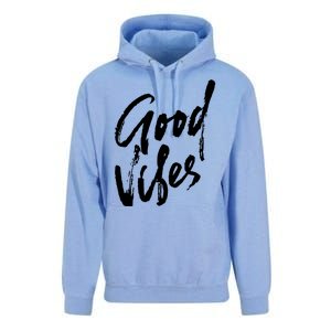 Good Vibes Positive Quote Unisex Surf Hoodie