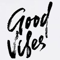 Good Vibes Positive Quote Garment-Dyed Sweatshirt