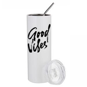 Good Vibes Positive Quote Stainless Steel Tumbler