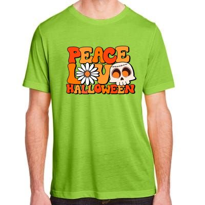 Groovy Vintage Peace Love Halloween Costume Gift Adult ChromaSoft Performance T-Shirt