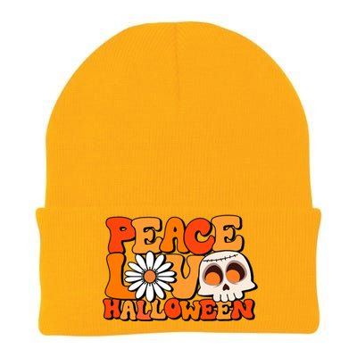 Groovy Vintage Peace Love Halloween Costume Gift Knit Cap Winter Beanie