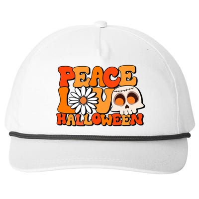 Groovy Vintage Peace Love Halloween Costume Gift Snapback Five-Panel Rope Hat