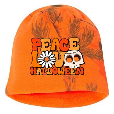 Groovy Vintage Peace Love Halloween Costume Gift Kati - Camo Knit Beanie