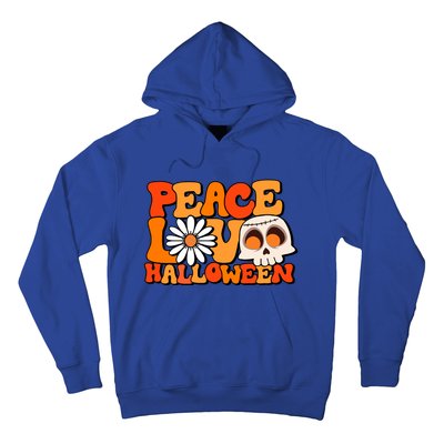 Groovy Vintage Peace Love Halloween Costume Gift Hoodie