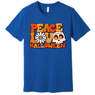 Groovy Vintage Peace Love Halloween Costume Gift Premium T-Shirt