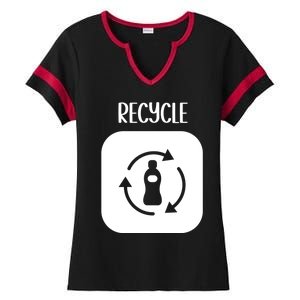 Green Vegan Plastic Free Save Earth Funny Gift Ladies Halftime Notch Neck Tee