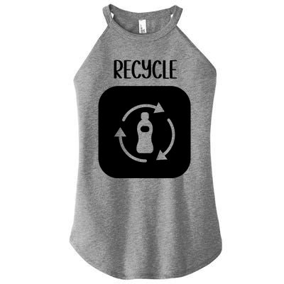 Green Vegan Plastic Free Save Earth Funny Gift Women's Perfect Tri Rocker Tank