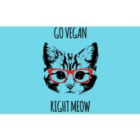 Go Vegan Right Meow Funny Gift For Vegans Vegan Funny Gift Bumper Sticker