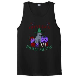 Go Vegan Right Meow For Halloween Gift PosiCharge Competitor Tank