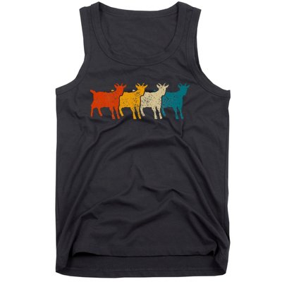 Goat Vintage Retro Farm Animal Goats Tank Top