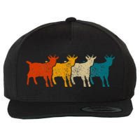 Goat Vintage Retro Farm Animal Goats Wool Snapback Cap