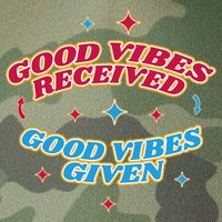 Good Vibes Received Good Vibes Given Retro Legacy Tie Dye Trucker Hat