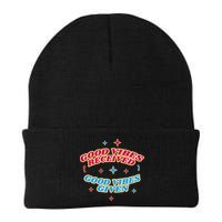 Good Vibes Received Good Vibes Given Retro Beanie