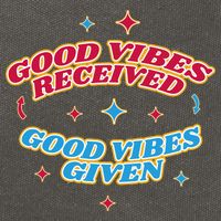Good Vibes Received Good Vibes Given Retro Cotton Canvas Backpack