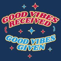 Good Vibes Received Good Vibes Given Retro Infant Baby Jersey Bodysuit