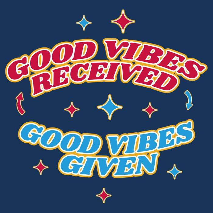 Good Vibes Received Good Vibes Given Retro Infant Baby Jersey Bodysuit