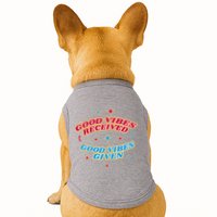 Good Vibes Received Good Vibes Given Retro Doggie Tank