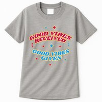 Good Vibes Received Good Vibes Given Retro Tall T-Shirt