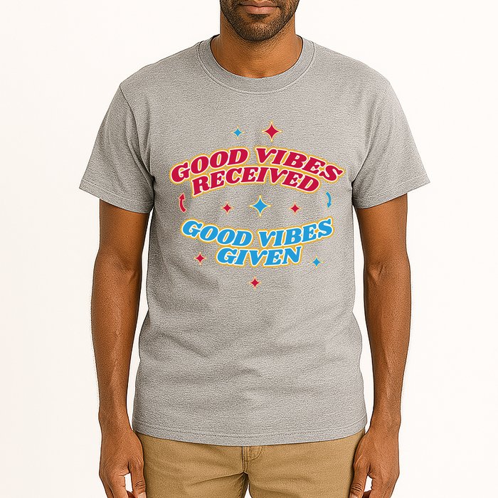 Good Vibes Received Good Vibes Given Retro Tall T-Shirt