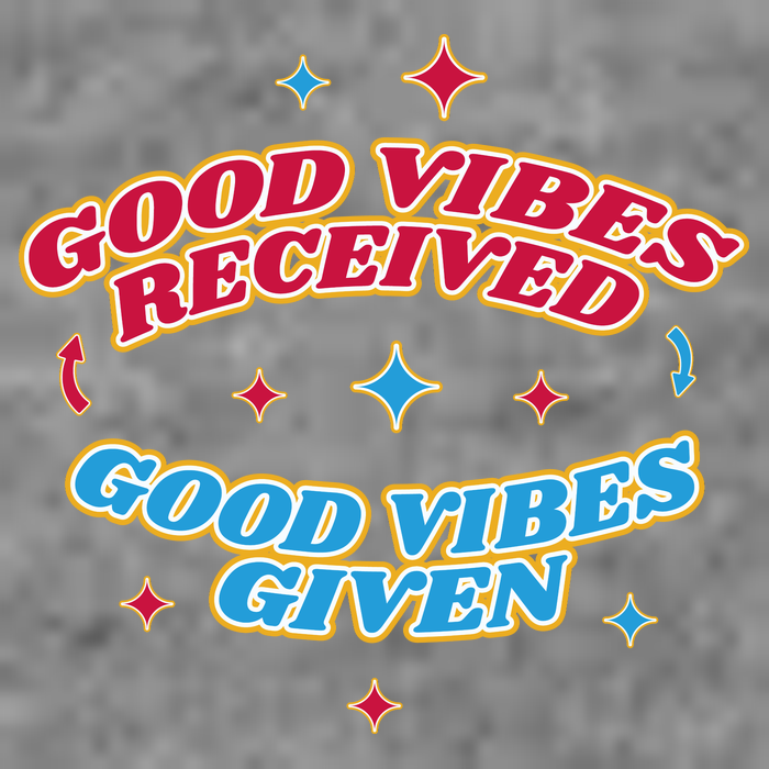 Good Vibes Received Good Vibes Given Retro 7-Panel Snapback Hat