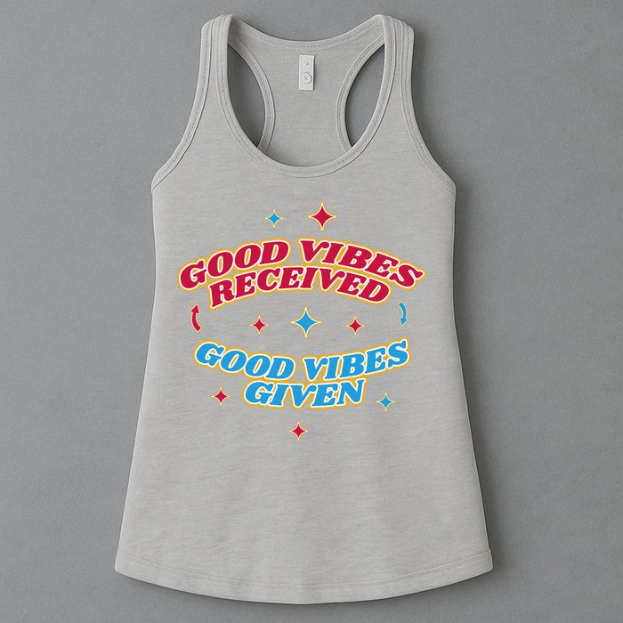 Good Vibes Received Good Vibes Given Retro Womens Tank Top