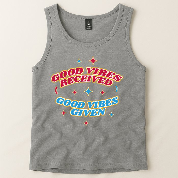 Good Vibes Received Good Vibes Given Retro Tank Top