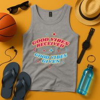 Good Vibes Received Good Vibes Given Retro Tank Top