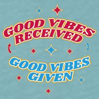 Good Vibes Received Good Vibes Given Retro Sueded Cloud Jersey T-Shirt