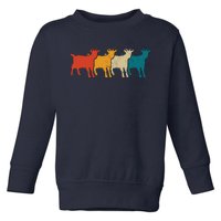 Goat Vintage Retro Farm Animal Goats Farmer Gift Toddler Sweatshirt