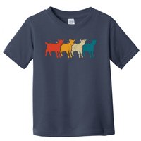 Goat Vintage Retro Farm Animal Goats Farmer Gift Toddler T-Shirt