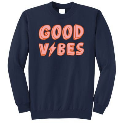 Good Vibes Retro Lightning Tall Sweatshirt