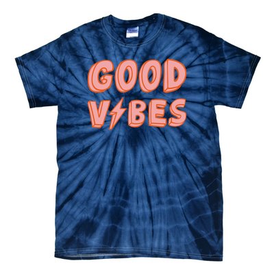 Good Vibes Retro Lightning Tie-Dye T-Shirt